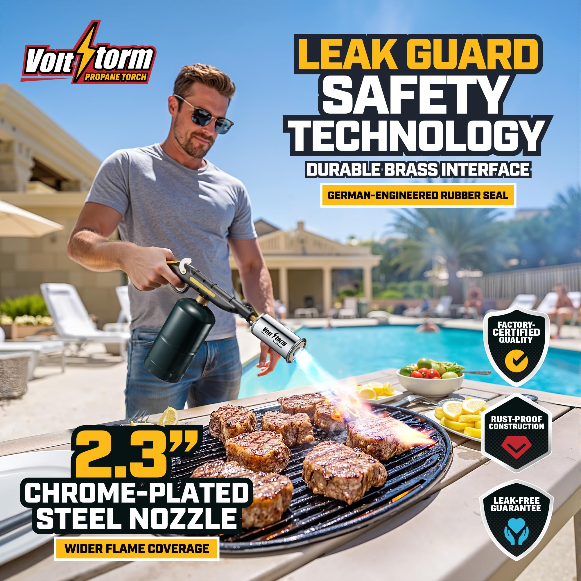 ACCUCRAFT Voltstorm ignition system provides quick, reliable one-handed lighting