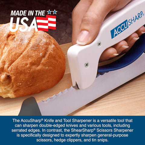 ACCUSHARP sharpeners are dishwasher-safe and easy to clean for convenient maintenance.