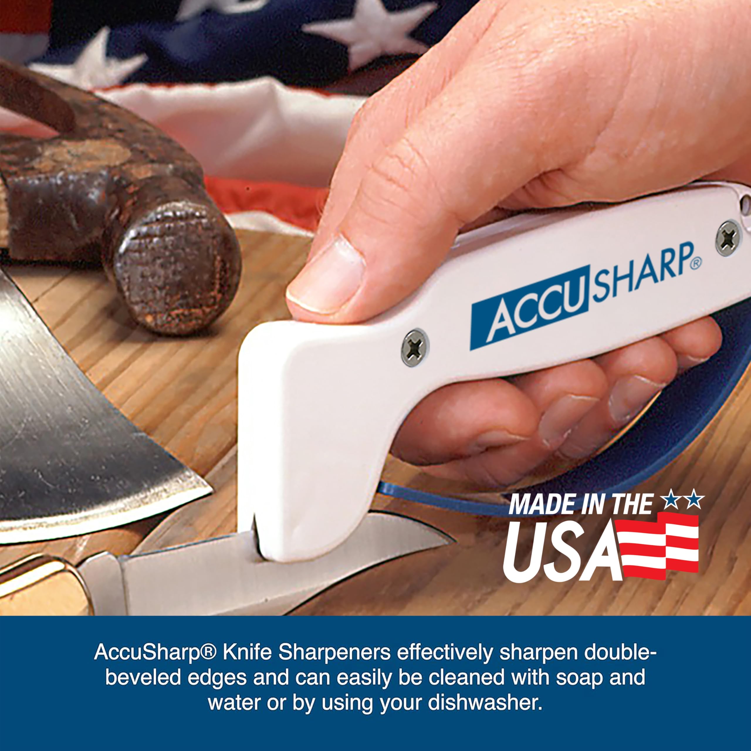 ACCUSHARP easy to clean and dishwasher-safe for quick maintenance.