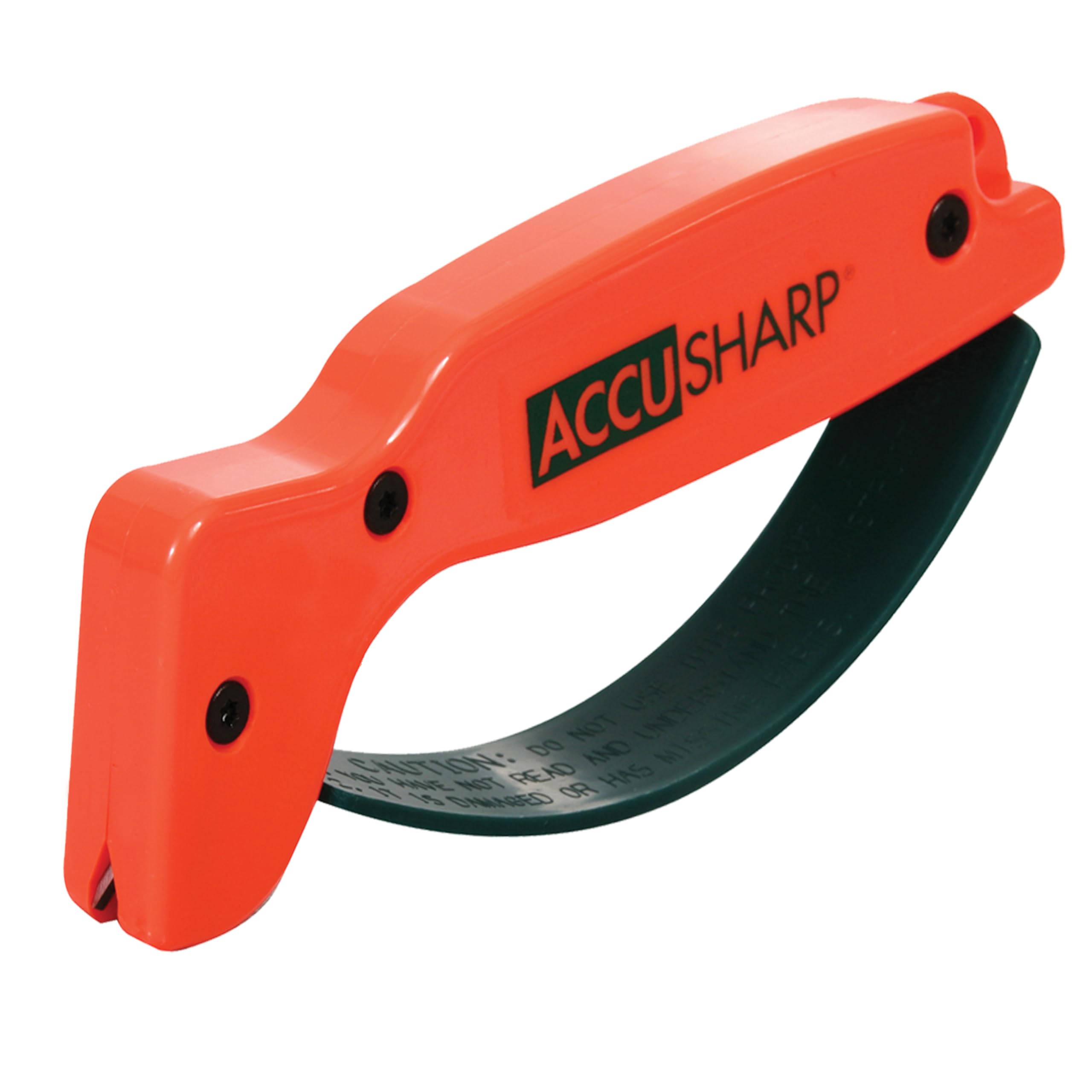 AccuSharp edge-in-10-seconds knife sharpener restores a sharp blade quickly.