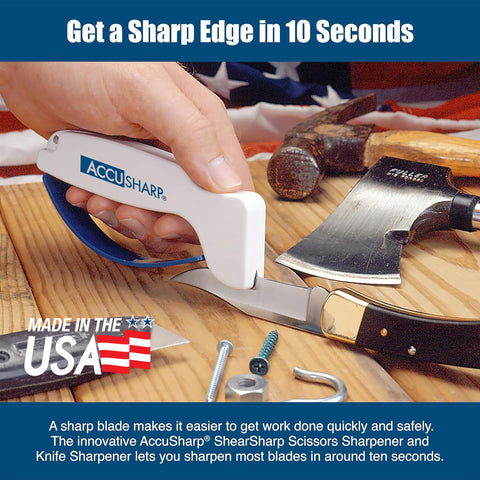 ACCUSHARP general-purpose scissors sharpener delivers durable edge restoration.
