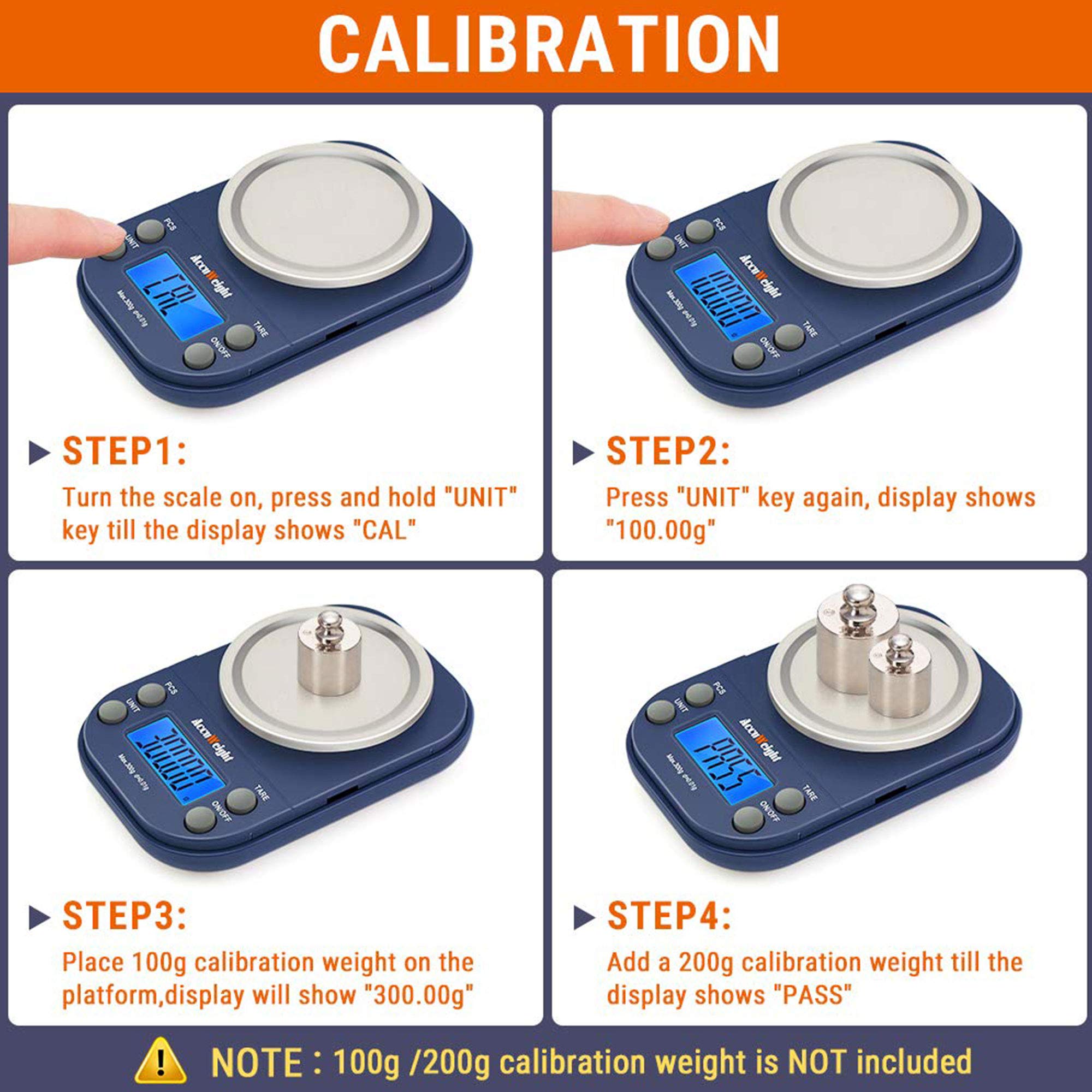 AccuWeight precision readout display facilitates confident measurements