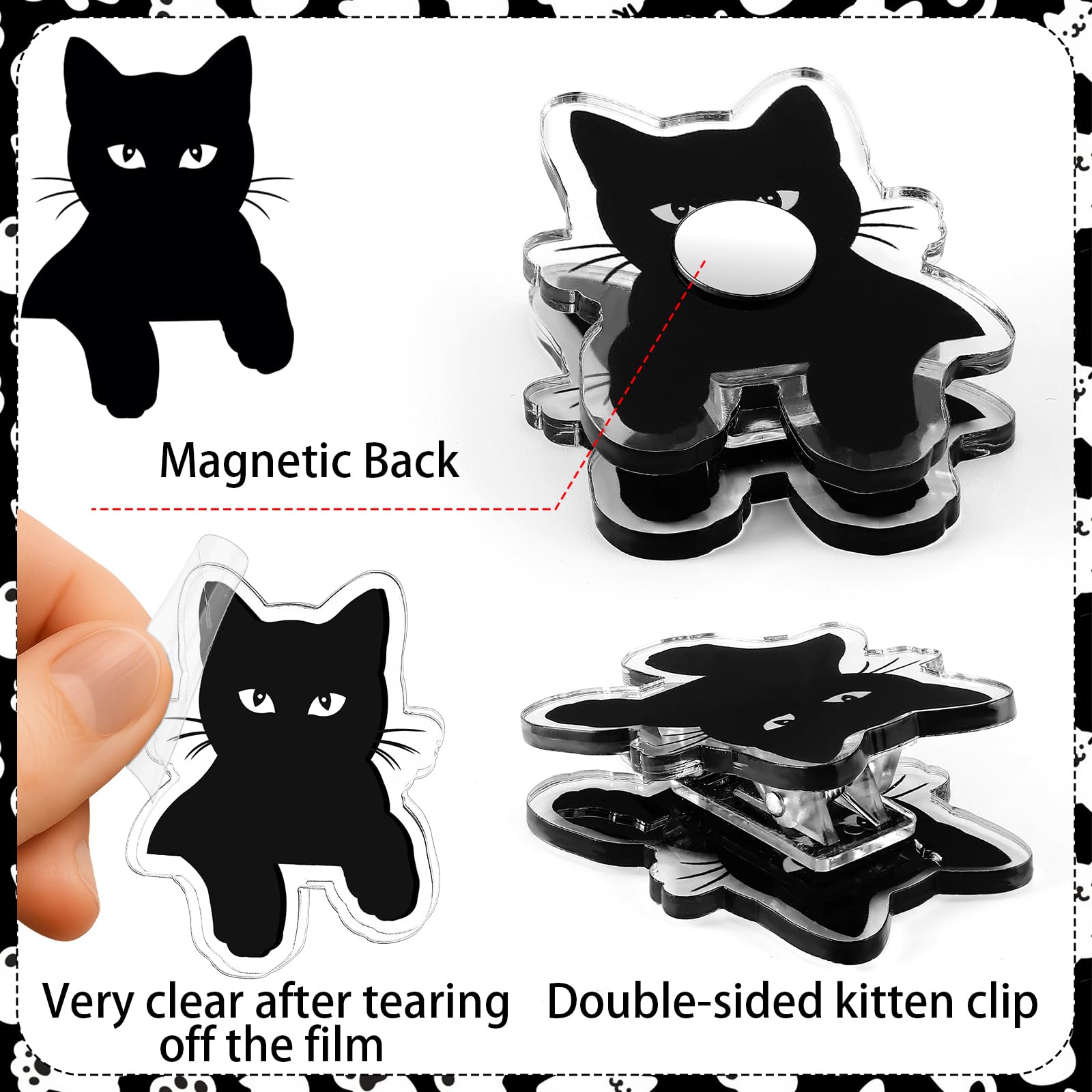 Acellegic cat fridge magnet decorative on metal surface for lightweight notes