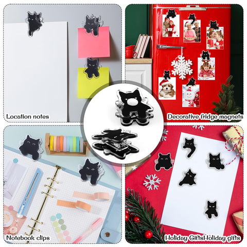 Acellegic cat shaped clip sealing snacks to keep chips crisp