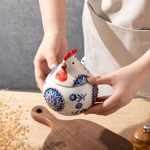 Acellegic Christmas kitchen decoration in blue, ideal for seasonal tabletop styling.