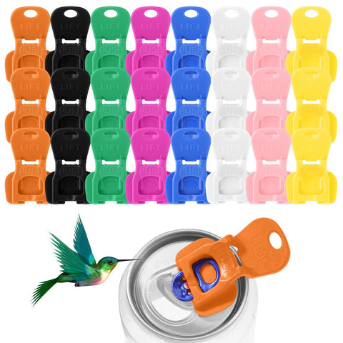 Acellegic color can tab opener 24-pack for quick, safe can access at parties