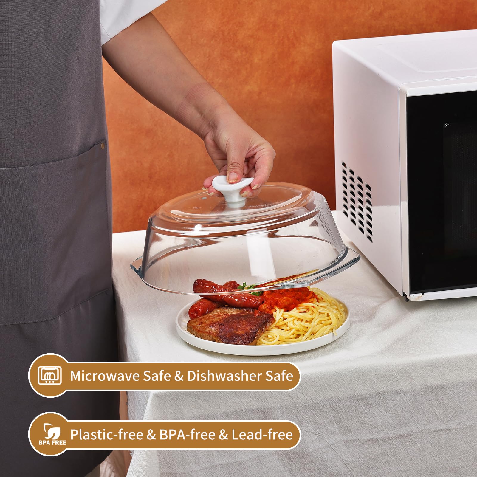 ACEPRUT universal-fit design fits most plates and bowls.