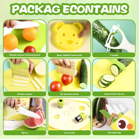 Acessorz cutting boards for kids support diverse food prep sessions.