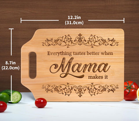 Close-up of AceThrills bamboo cutting board showing smooth, durable surface