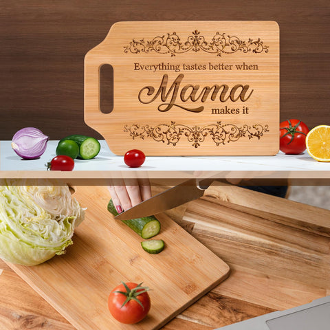 AceThrills bamboo board ideal for serving cheese and fruit in gatherings