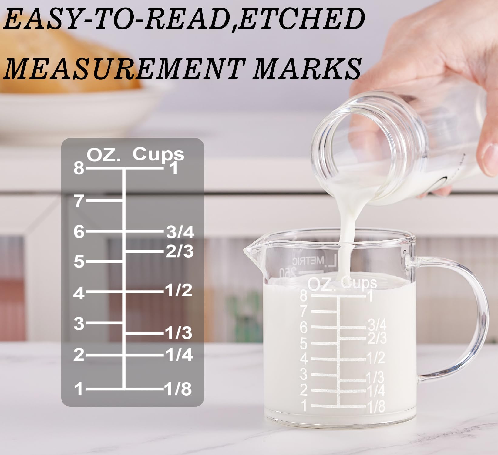 Ackers BORO3.3 V-shaped spout enables controlled pouring with minimal drips.