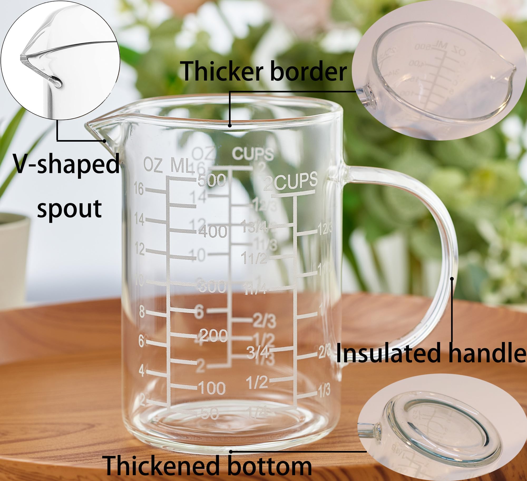 Ackers BORO3.3 V-shaped spout enables controlled, spill-free pouring