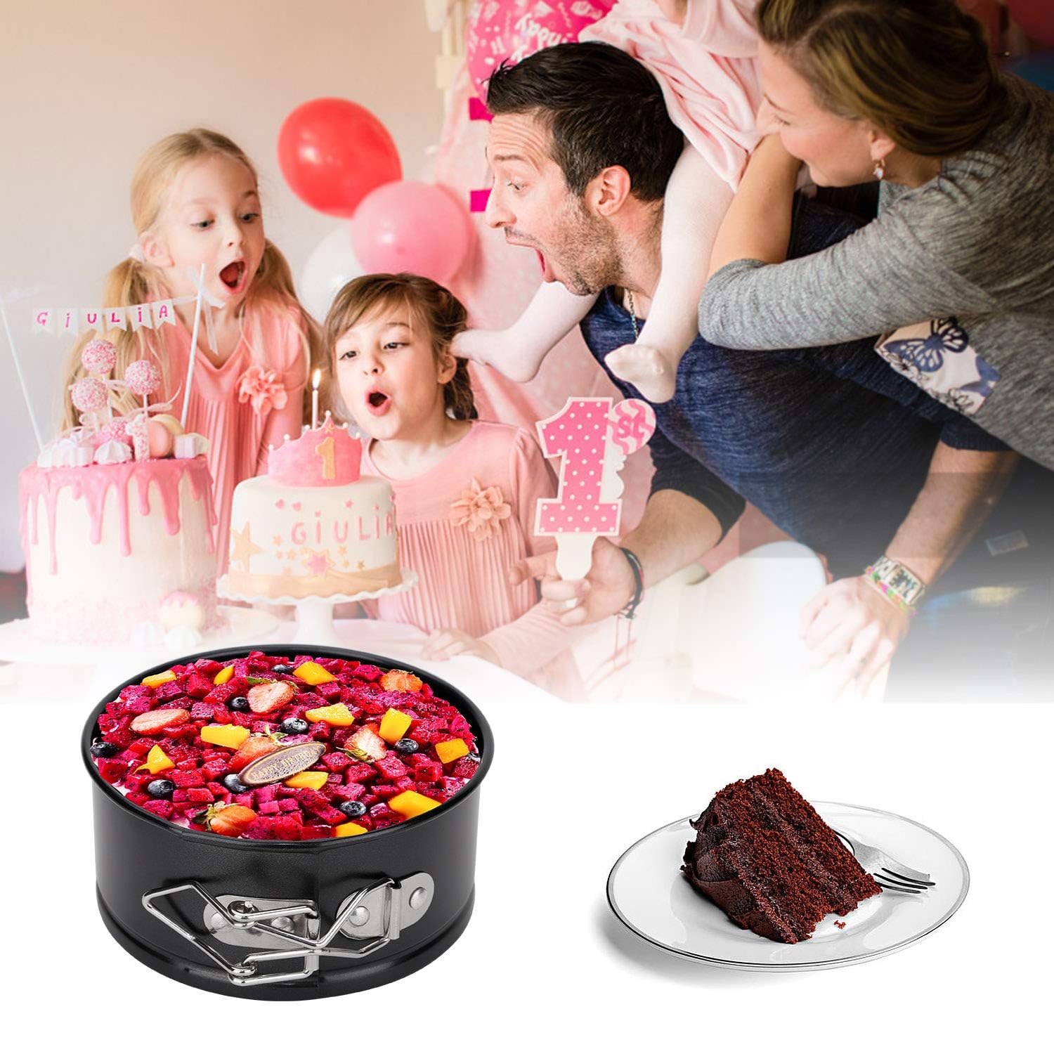 Acnusik 3Qt springform pan ideal for small cheesecakes and desserts.
