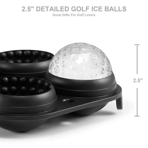 ACOOKEE golf-ball ice cubes add fancy charm to beverages.