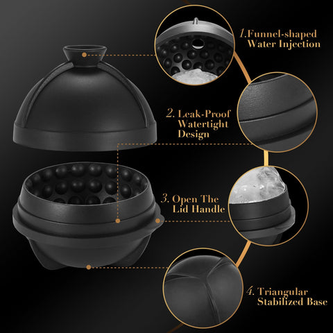 ACOOKEE leak-free silicone tray prevents leaks during filling and freezing.