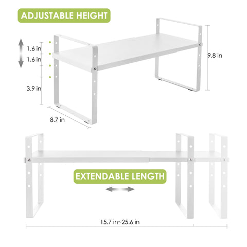 Across-Star expandable cabinet shelf organizer rack inside cabinet use for bottles and cans