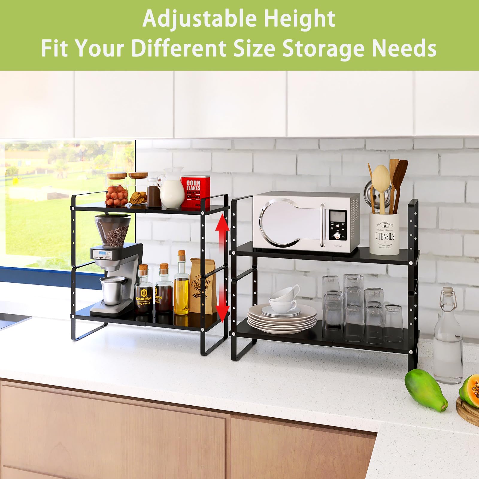 Across-Star non-slip feet ensure stable installation on countertops.