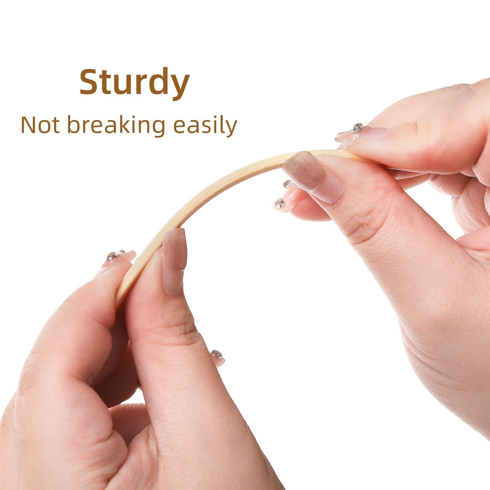 Acshio natural bamboo skewer highlighting sturdy wood for grilling