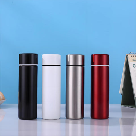 Acshio color-coated bottles require hand washing to preserve finish