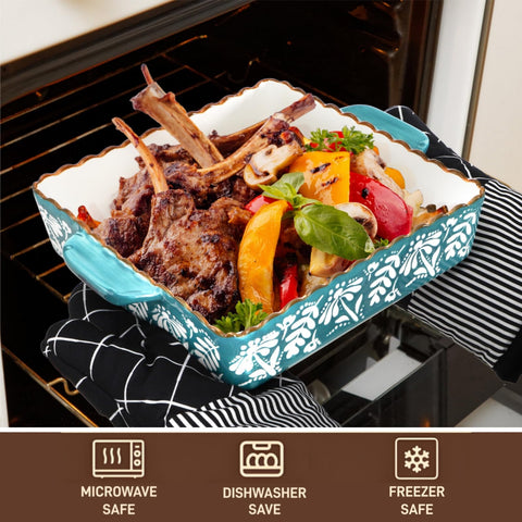 Acshio dishwasher-safe and microwave-safe bakeware for flexible cooking routines.