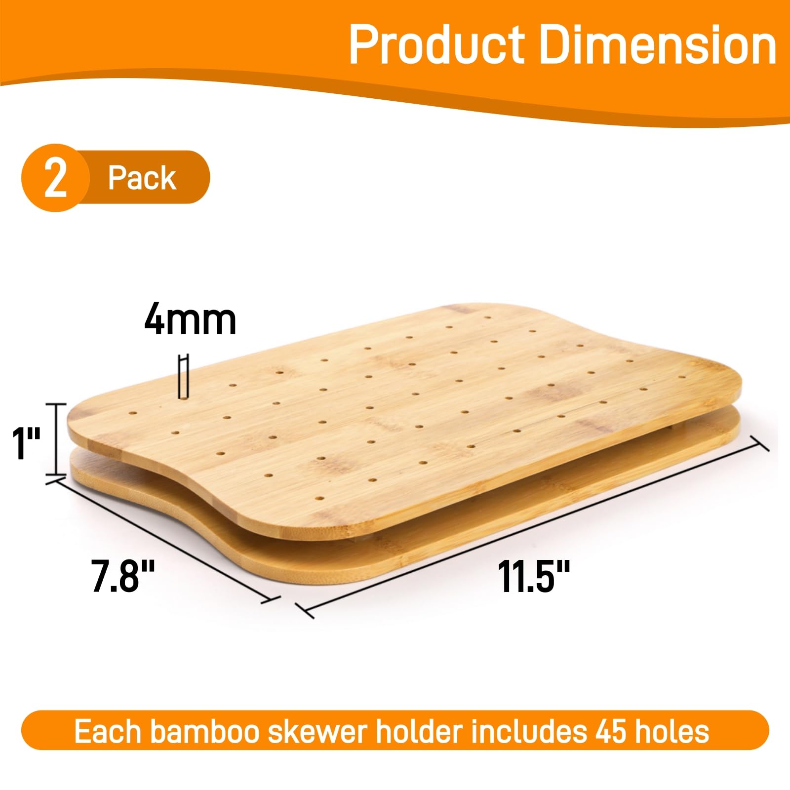 Acshio fruit kabob display stand showcases appetizers neatly