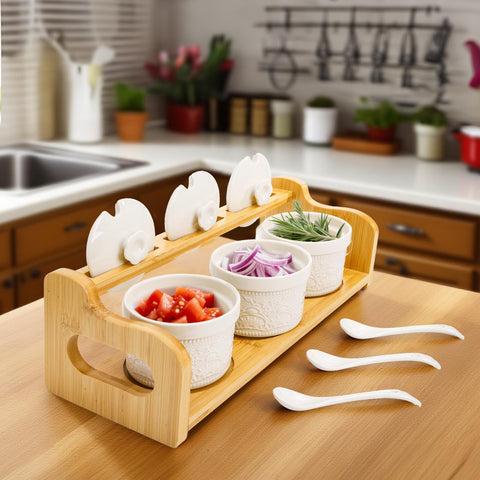 Acshio multipurpose condiment jars for sauces and dips