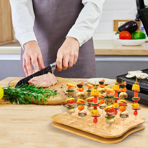 Acshio 2-pack skewer holder set fits any catering setup