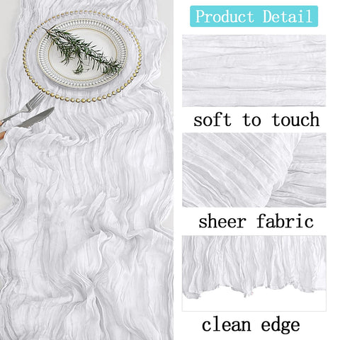 ACSUIT rustic pleats runner creating cozy dining ambiance at home