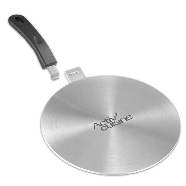 ACTIV CUISINE heat diffuser on glass cooktop promotes even heat for gentle simmering