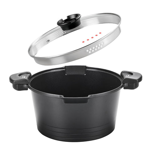 ACTIV CUISINE sleek black design adds style to kitchen tasks.