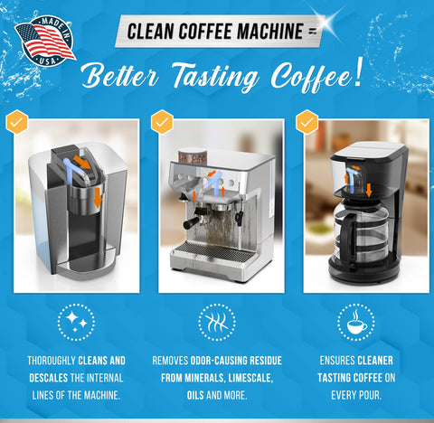 ACTIVE Coffee Descaler bottle with measurement marks for precise dosing.