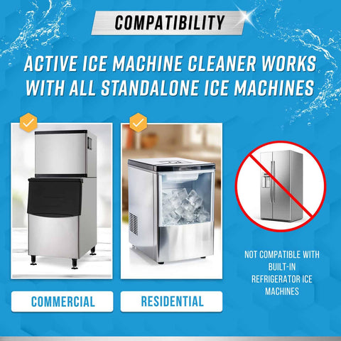 ACTIVE counter-top ice maker cleaner ideal for on-demand kitchen use