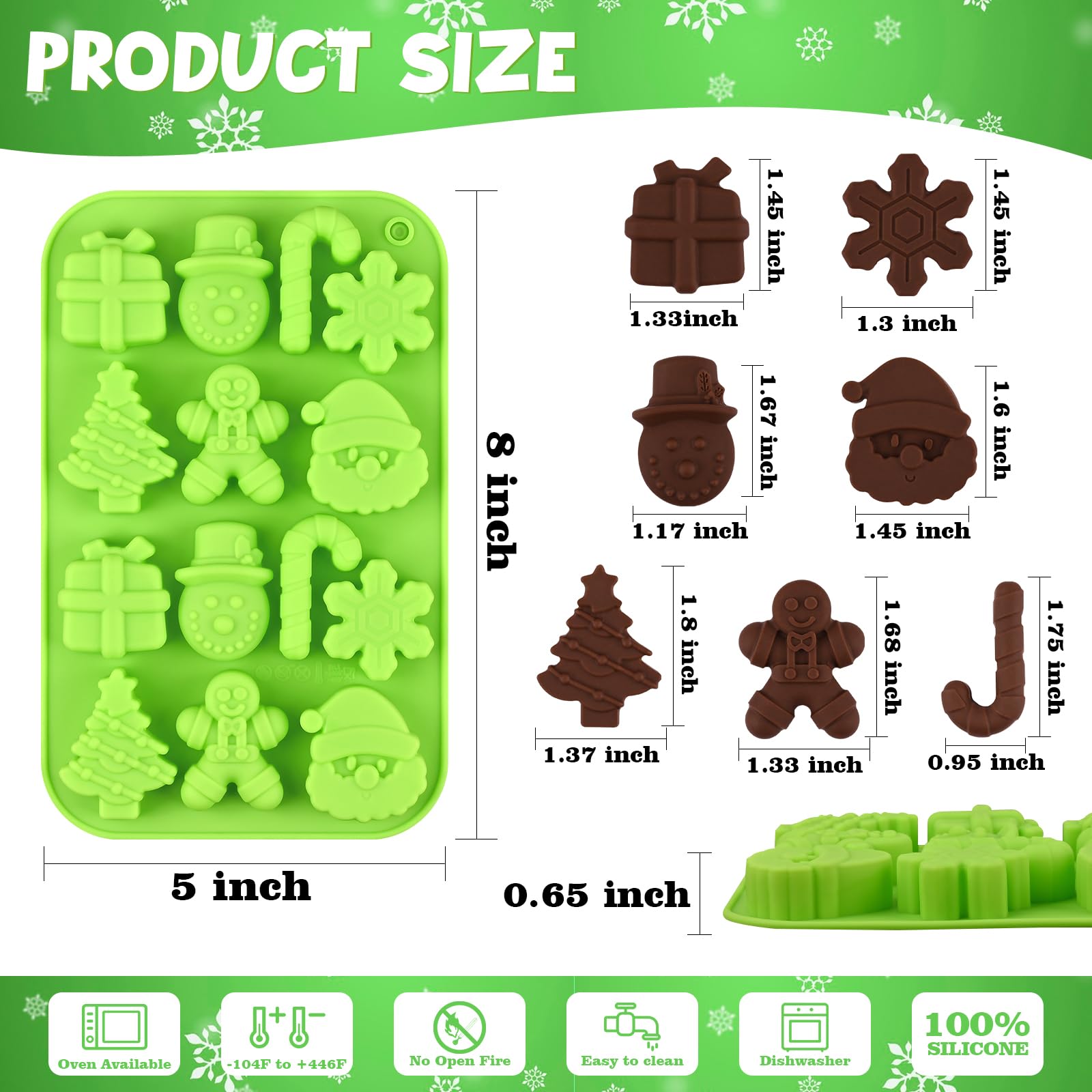 Actvty snowman mold offers adorable shapes for seasonal gummies and chocolates.