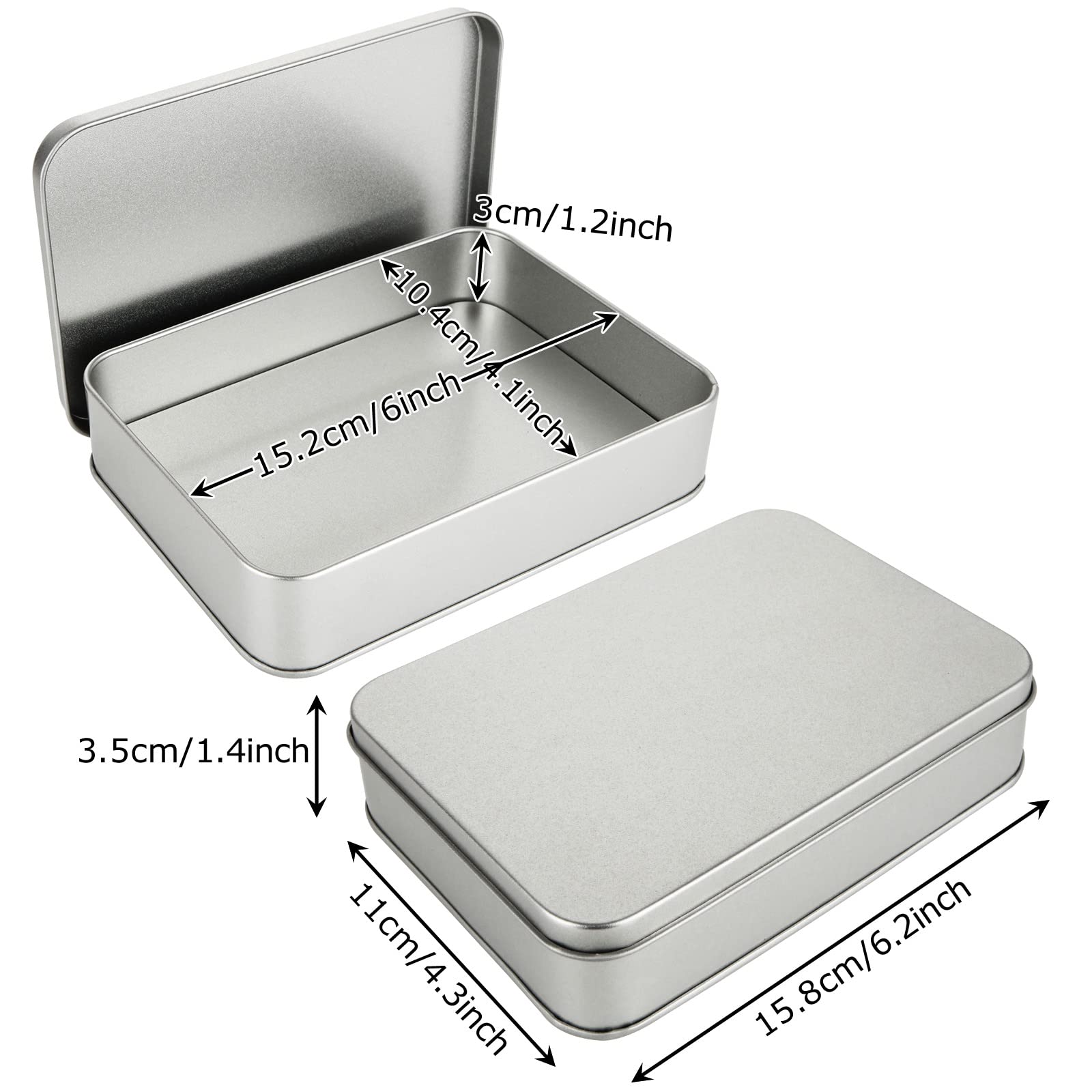 ACXFOND metal tin with airtight lid sealing contents securely.