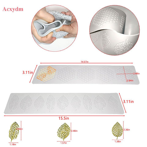 Acxydm leaf molds are oven and microwave safe for versatile kitchen creativity.