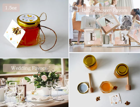 Adabocute bee pendant charms for cute bee-themed favors.