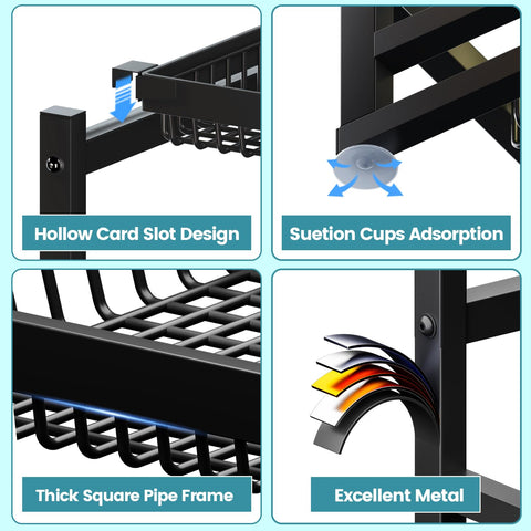 ADBIU two-tier setup frees counter space when drying.