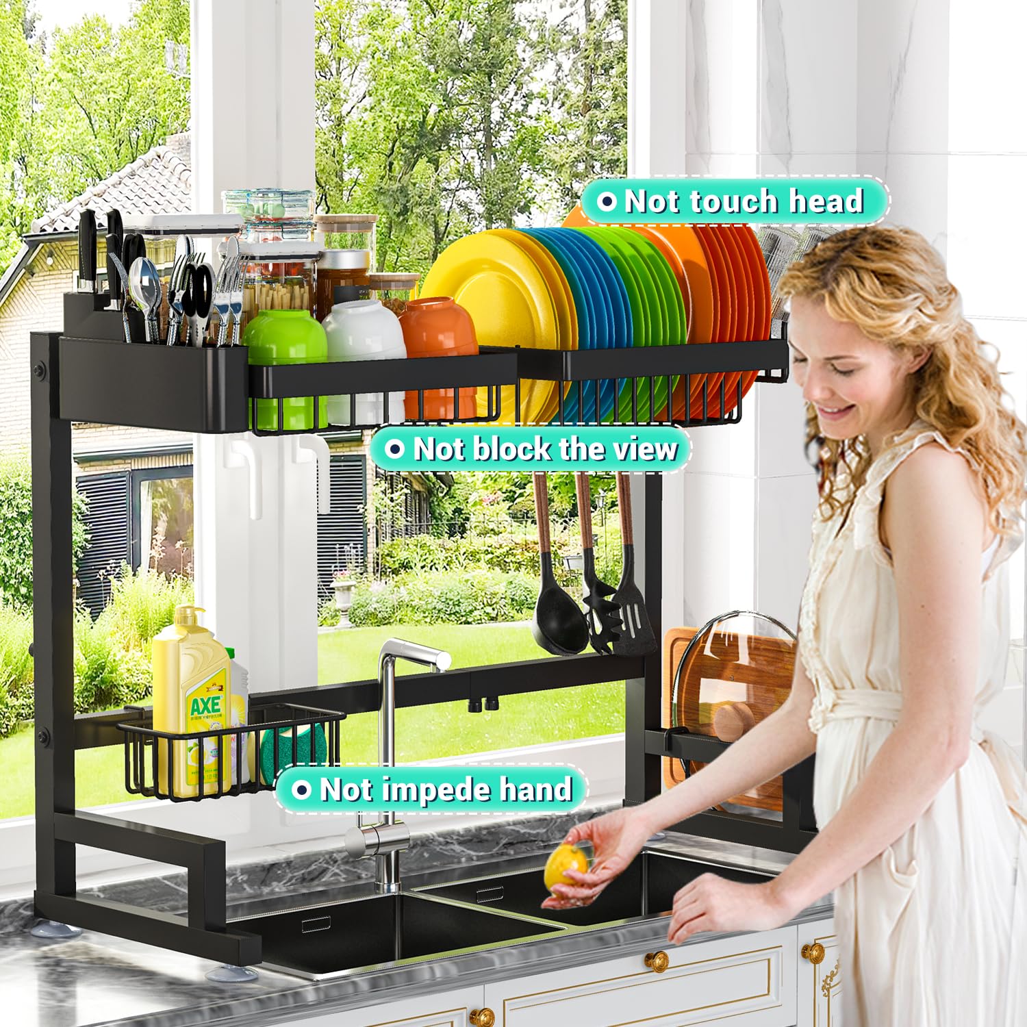 ADBIU Compact drying area keeps countertops clear after use