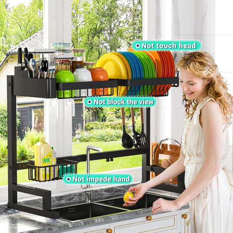 ADBIU Compact drying area keeps countertops clear after use