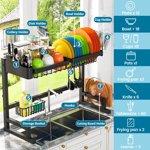 ADBIU Extendable length from 24.5 to 35.5 inches fits many sinks
