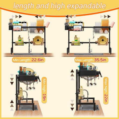 ADBIU adjustable height from 19 to 22 inches for cabinet clearance.