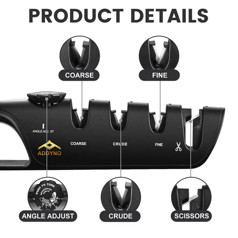 Addyno coarse-sharp stage refreshes dull edges quickly.