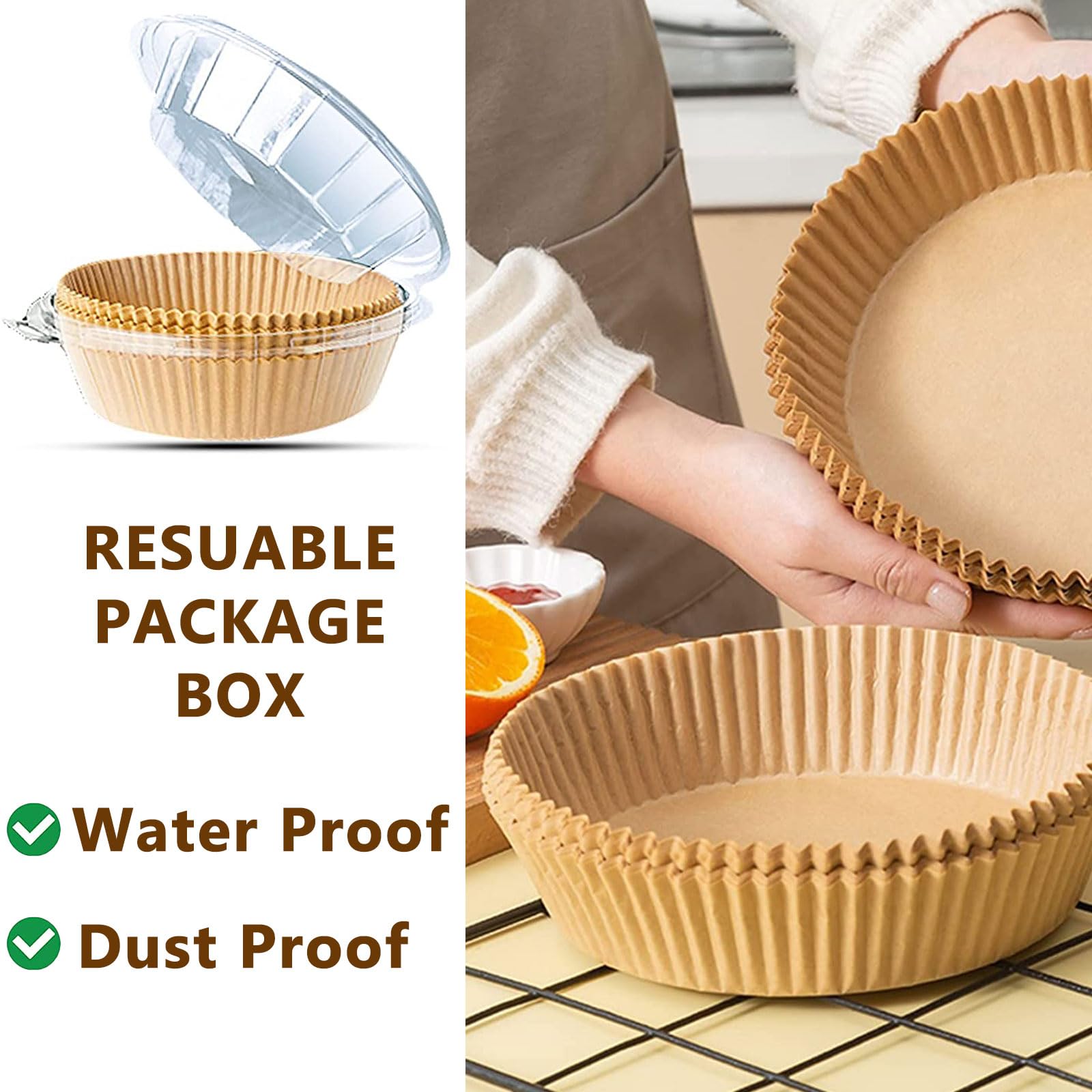 Adhjito pack of 200 liners ensures frequent replacements for busy cooks.