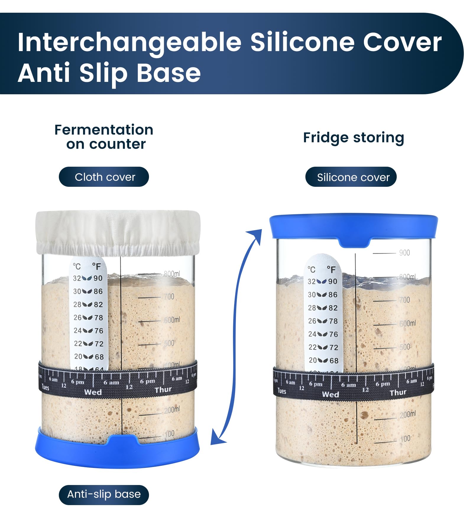 Cloth covers and spatula included for hands-on care