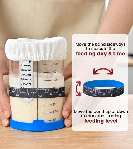 Two jars ready for family baking and larger batches