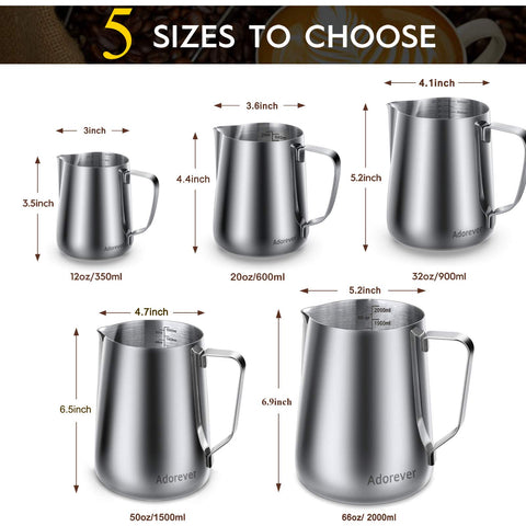 Adorever stainless steel 304 pitcher resists rust for daily use