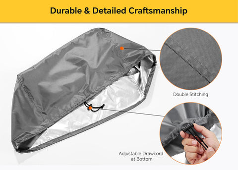 Adortec 420D Oxford fabric waterproof coating shields against spills on the slicer