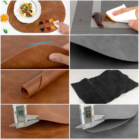 ADRIMER 12x17 inch mats stay put and protect your dining table.