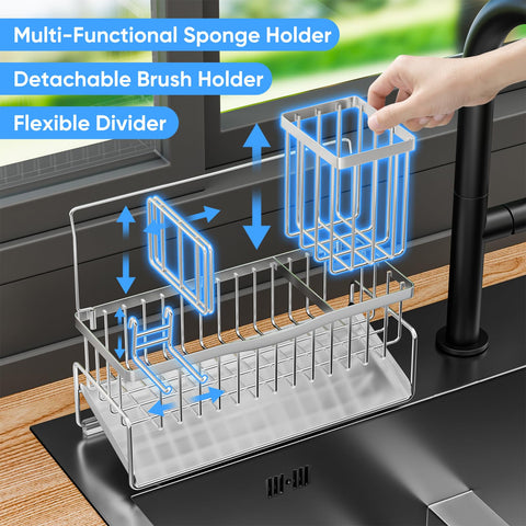 Adurei brush holder organizer holds multiple brushes for quick access.