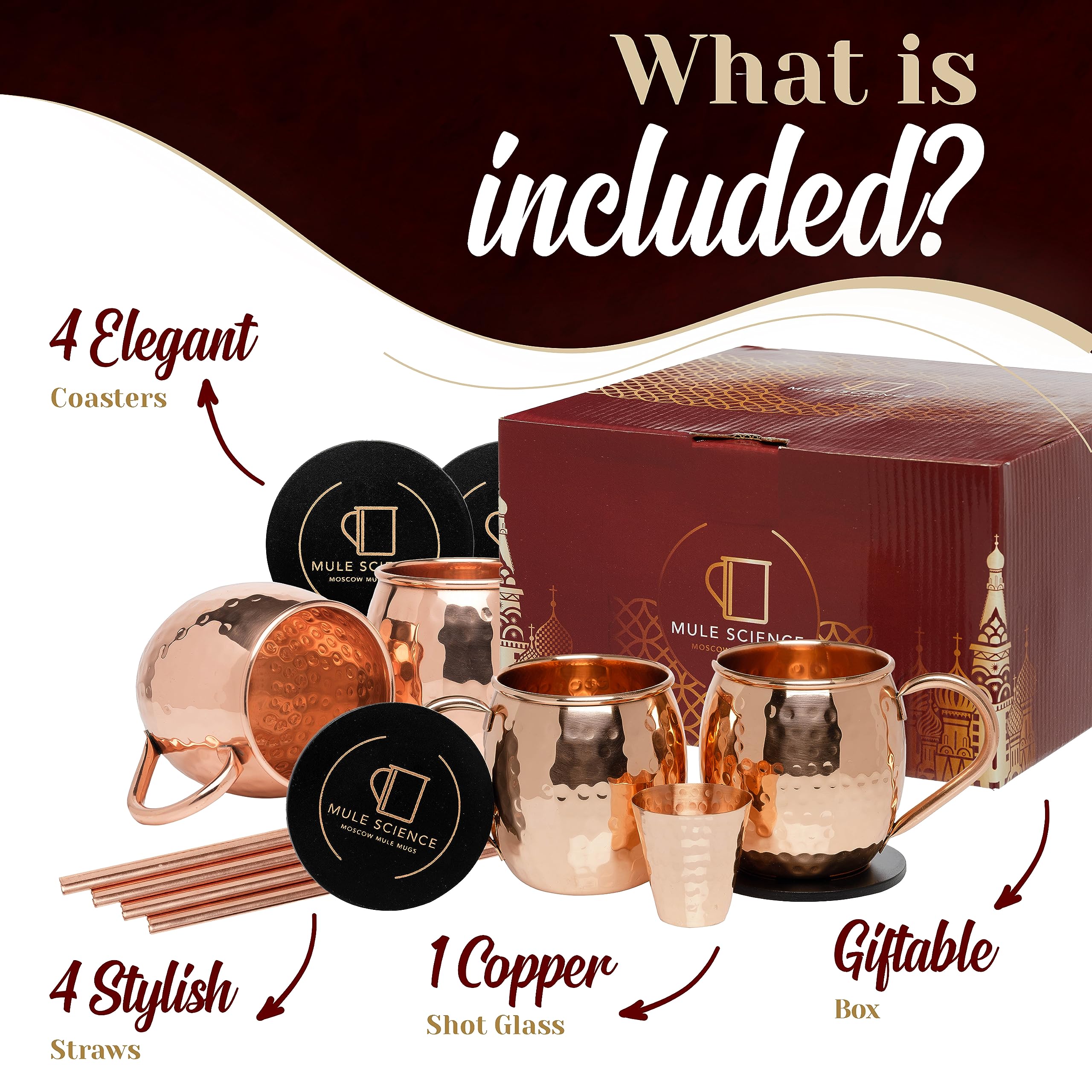 Advanced Mixology Mule Science 19oz mug pours a cold Moscow Mule for refreshment.